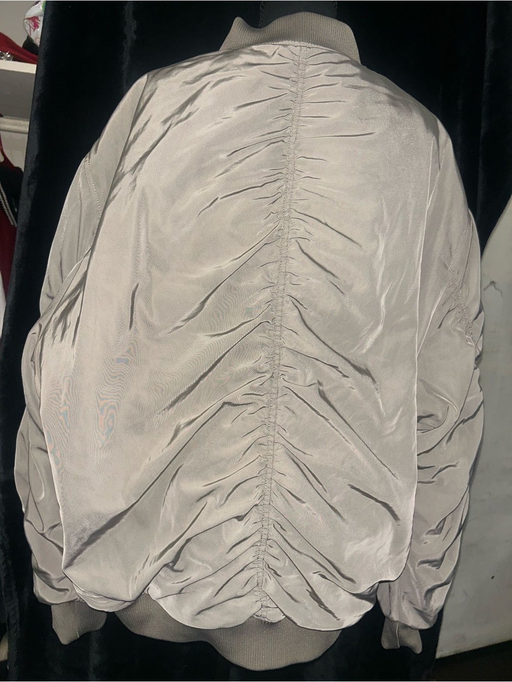 ASOS Quilted Lined Jacket in Taupe